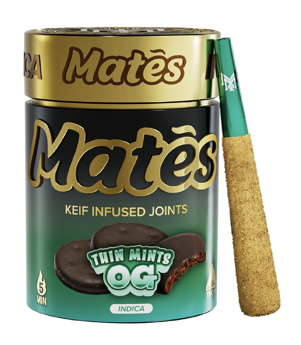 Muha Meds Mates THC-A Pre-Rolls | 3g 5ct | Thin Mintz OZ (indica)